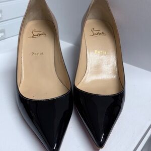 Christian Louboutin Black Patent Leather Pumps